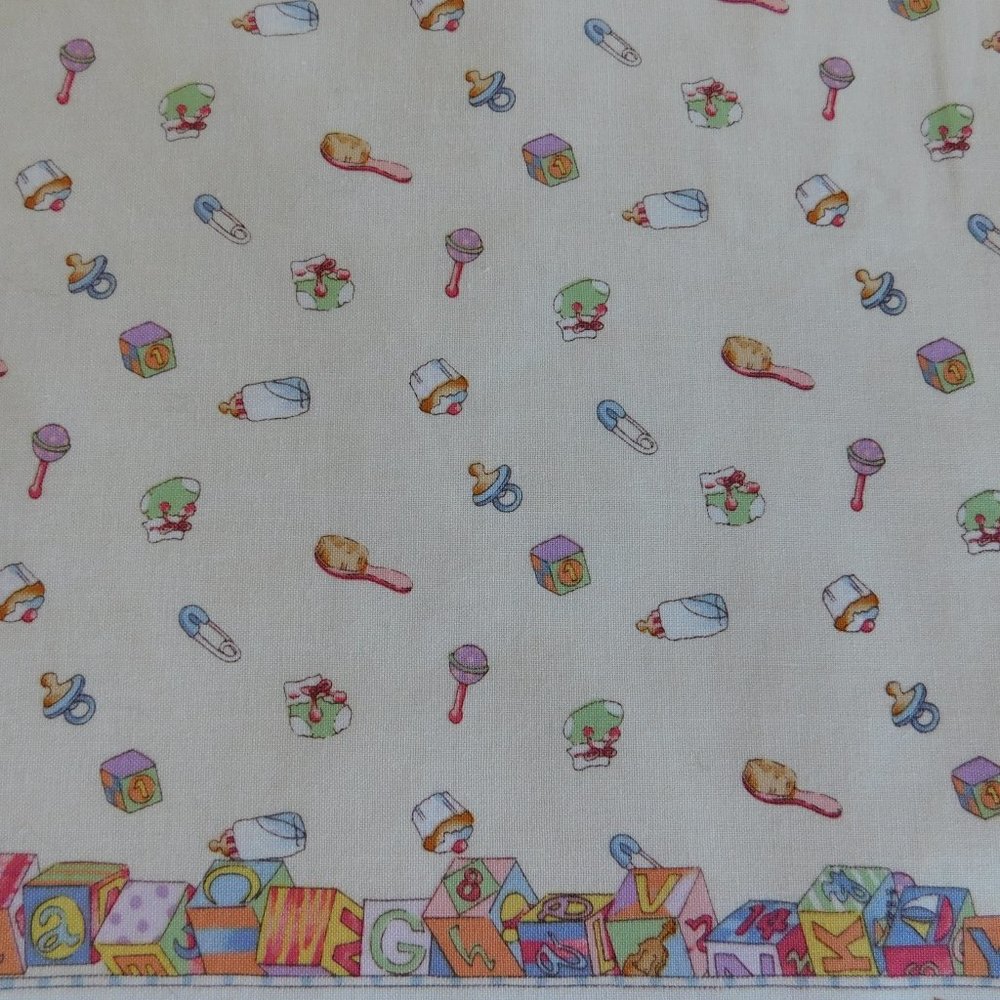 OOP Alexander Henry baby bear border print cotton fabric nursery quilt material - Picture 5 of 16